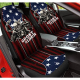 Ghost Rider Car Seat Covers American Flag Background 094209 - YourCarButBetter