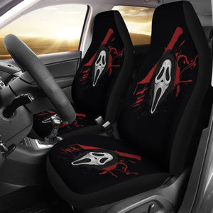 Ghostface Scream Car Seat Covers 211501 - YourCarButBetter