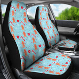Gingerbread Man Christmas Snowflake Pattern Printed Car Seat Covers 211201 - YourCarButBetter