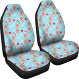 Gingerbread Man Christmas Snowflake Pattern Printed Car Seat Covers 211201 - YourCarButBetter