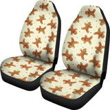 Gingerbread Man Pattern Print Car Seat Covers 211201 - YourCarButBetter