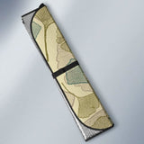 Ginkgo Leaves Design Pattern Car Auto Sun Shades 182102 - YourCarButBetter