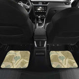 Ginkgo Leaves Design Pattern Front And Back Car Mats 174914 - YourCarButBetter