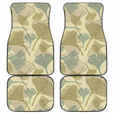 Ginkgo Leaves Design Pattern Front And Back Car Mats 174914 - YourCarButBetter