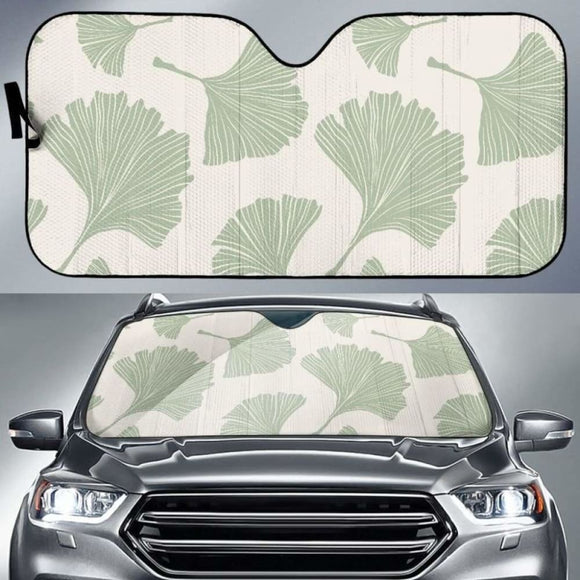 Ginkgo Leaves Pattern Car Auto Sun Shades 182102 - YourCarButBetter