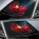 Girl And Dragon Car Sun Shade amazing best gift ideas 172609 - YourCarButBetter