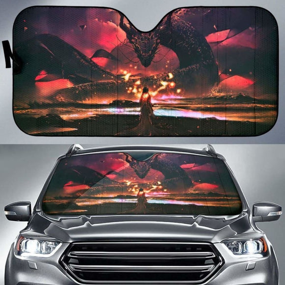 Girl Dragon Sun Shade amazing best gift ideas 172609 - YourCarButBetter