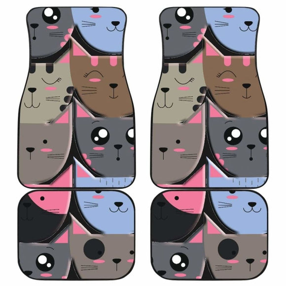 Girly Cat Car Floor Mat 112428 - YourCarButBetter