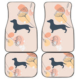 Girly Dachshund Happy Moments Car Floor Mats 210301 - YourCarButBetter