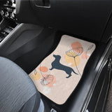 Girly Dachshund Happy Moments Car Floor Mats 210301 - YourCarButBetter