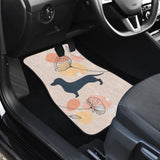 Girly Dachshund Happy Moments Car Floor Mats 210301 - YourCarButBetter