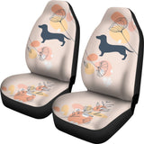 Girly Dachshund Happy Moments Car Seat Covers 210301 - YourCarButBetter