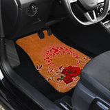 Girly Flower Rose and Butterfly Car Floor Mats 210902 - YourCarButBetter
