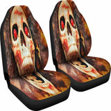 Go To Hell Halloween Skull Art Design Car Seat Covers 101819 - YourCarButBetter