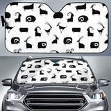 Goat Ram Pattern Car Auto Sun Shades 182102 - YourCarButBetter