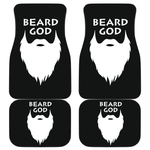 God Beard Amazing Gift Idea Car Floor Mats 210305 - YourCarButBetter