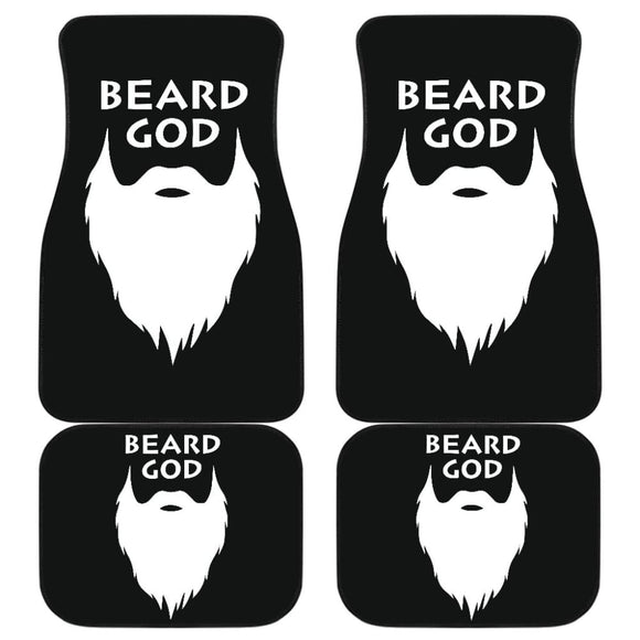 God Beard Amazing Gift Idea Car Floor Mats 210305 - YourCarButBetter