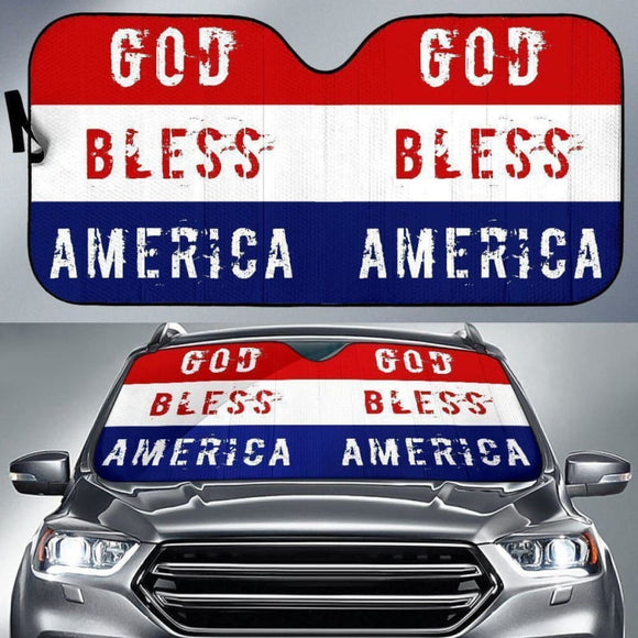 God Bless America Car Sun Shades 460402 - YourCarButBetter