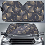 Gold Ginkgo Leaves Car Auto Sun Shades 182102 - YourCarButBetter