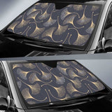 Gold Ginkgo Leaves Car Auto Sun Shades 182102 - YourCarButBetter