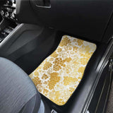 Gold Grape Pattern Front And Back Car Mats 174914 - YourCarButBetter