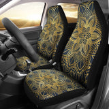 Gold Mandala Car Seat Covers 093223 - YourCarButBetter