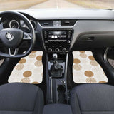 Gold Texture Mushroom Pattern Front And Back Car Mats 174914 - YourCarButBetter