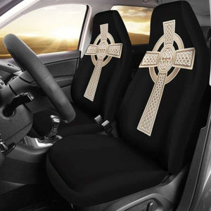 Golden Celtic Cross Car Seat Covers Amazing 160905 - YourCarButBetter