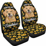 Golden Dog You’re My Sunshine Sunflower Car Seat Covers 211102 - YourCarButBetter