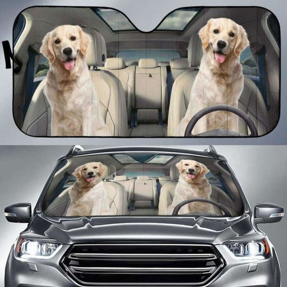 Golden Retriever Auto Sunshade 172609 - YourCarButBetter