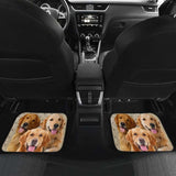 Golden Retriever Car Floor Mats For Golden Dog Lover 115106 - YourCarButBetter