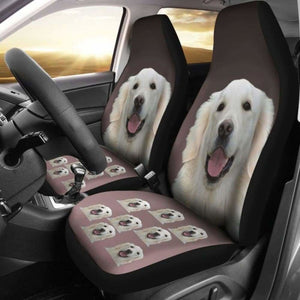 Golden Retriever Car Seat Covers Cream 115106 - YourCarButBetter