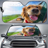 Golden Retriever Car Sun Shades 172609 - YourCarButBetter