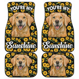 Golden Retriever Dog You’re My Sunshine Car Floor Mats 211102 - YourCarButBetter
