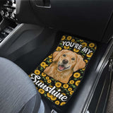 Golden Retriever Dog You’re My Sunshine Car Floor Mats 211102 - YourCarButBetter