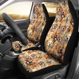 Golden Retriever Full Face Car Seat Covers 115106 - YourCarButBetter