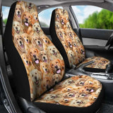 Golden Retriever Full Face Car Seat Covers 115106 - YourCarButBetter