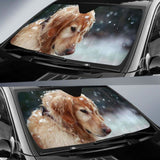 Golden Retriever Puppy Dog Car Sun Shade 172609 - YourCarButBetter