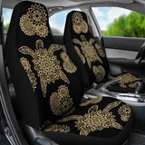 Golden Sea Turtle - Car Seat Covers 101819 - YourCarButBetter