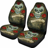 Gothic Grunge Skull Car Seat Covers 101207 - YourCarButBetter