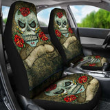 Gothic Grunge Skull Car Seat Covers 101207 - YourCarButBetter