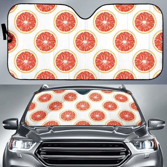 Grapefruit Pattern Car Auto Sun Shades 182102 - YourCarButBetter