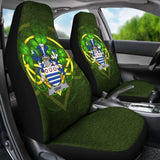 Gray Ireland Car Seat Cover Celtic Shamrock (Set Of Two) 154230 - YourCarButBetter
