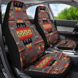 Gray Tribe Pattern Native American Car Seat Covers 093223 - YourCarButBetter