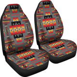 Gray Tribe Pattern Native American Car Seat Covers 093223 - YourCarButBetter