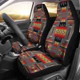 Gray Tribe Pattern Native American Car Seat Covers 093223 - YourCarButBetter