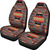 Gray Tribe Pattern Native American Car Seat Covers 093223 - YourCarButBetter