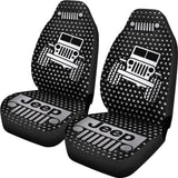 Gray White Jeep Offroad Metal Holes Printed Car Seat Covers Custom 4 211901 - YourCarButBetter