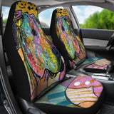 Great Dane Design Car Seat Covers Colorful Back 115106 - YourCarButBetter