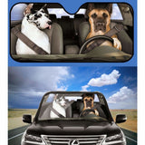 Great Dane Dogs 1 - Auto Sun Shade 102507 - YourCarButBetter